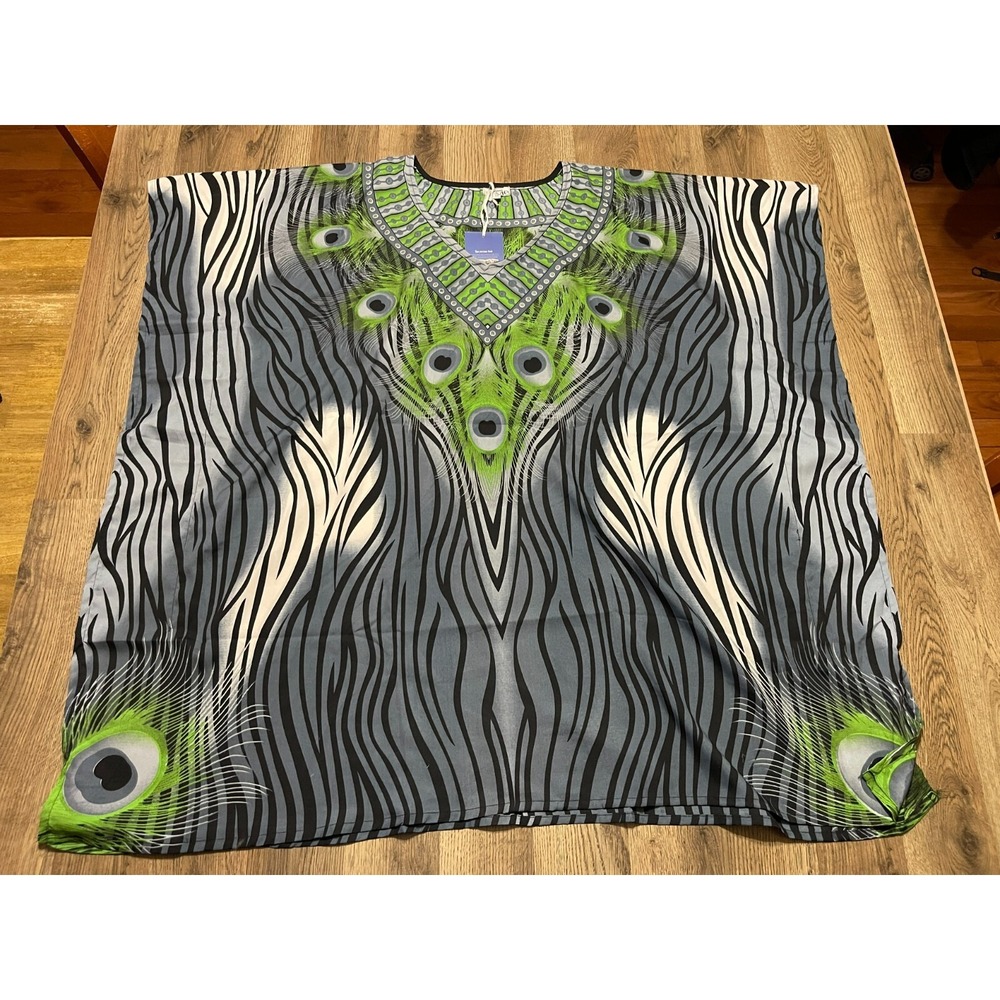 Jovie Shawl/Wrap, Women's One Size, Blue White Green NWT